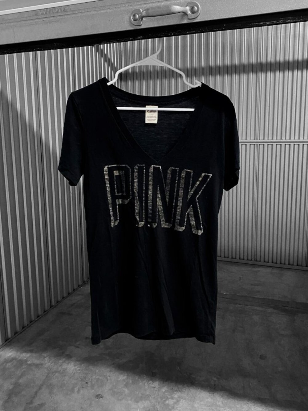 Y2K 2010s Scene Emo Pink Logo Tee Sz M/L
